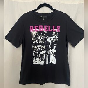 Maje Tarik Rebelle Printed Graphic Tee